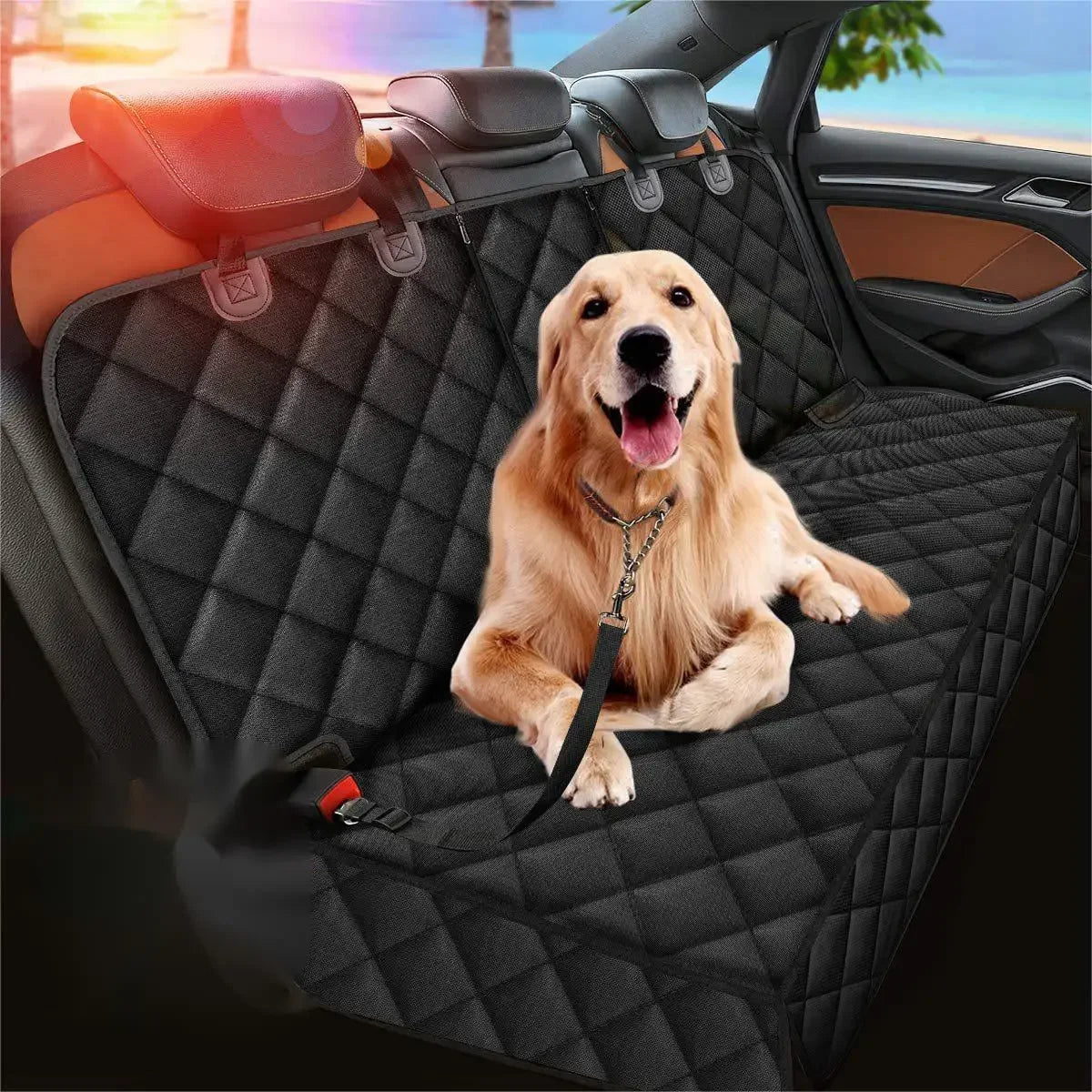 Dog Waterproof Car Rear Seat Cover