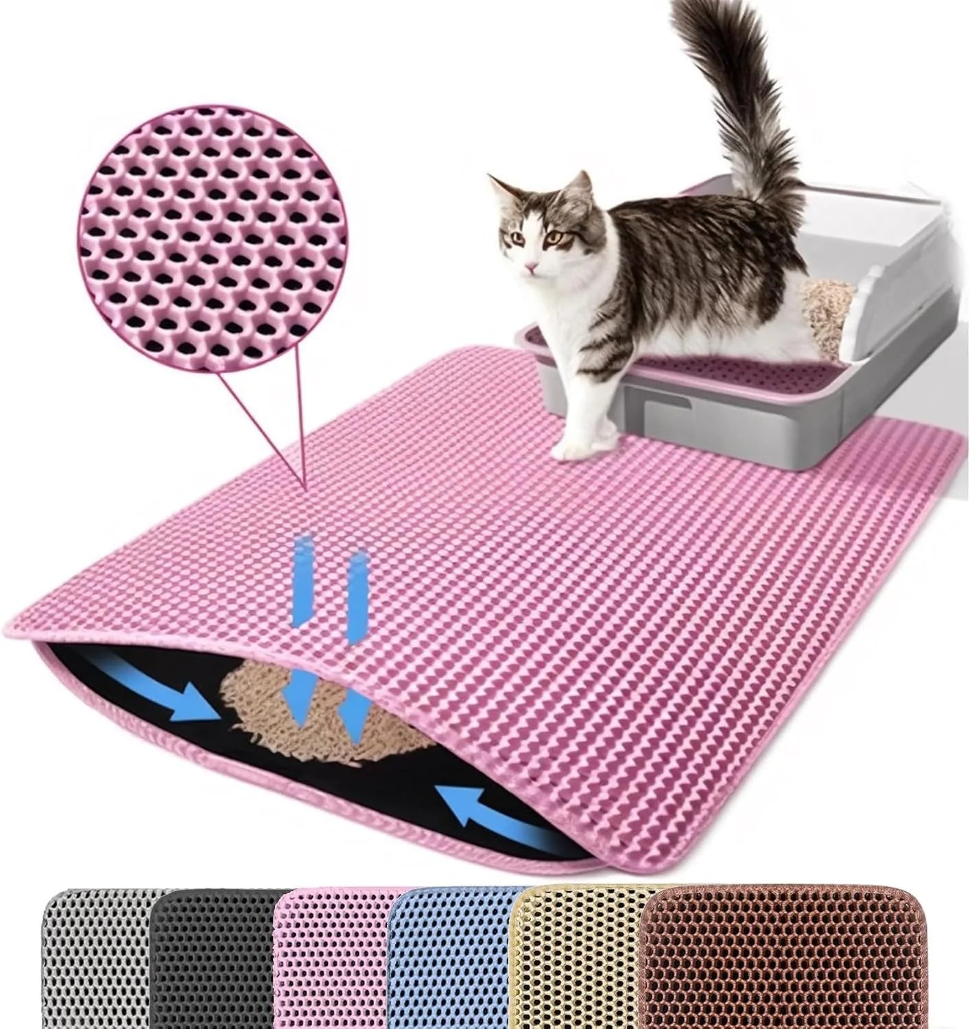 Double Layer Cat Litter Mat