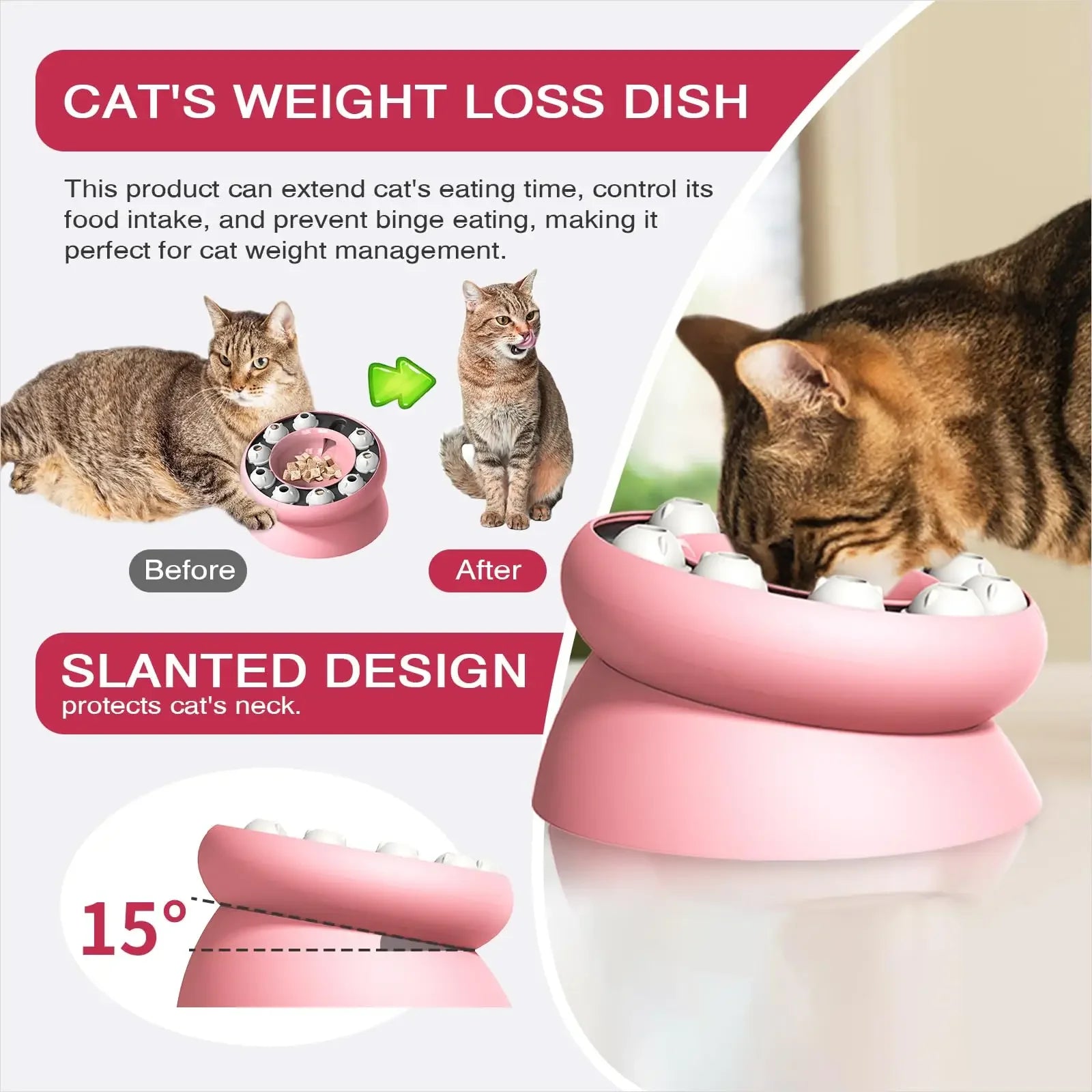 Interactive Dog & Cat Puzzle Feeder