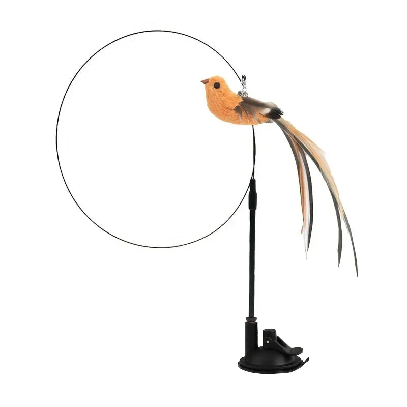 Bite-Resistant Suction Cat Teaser Wand