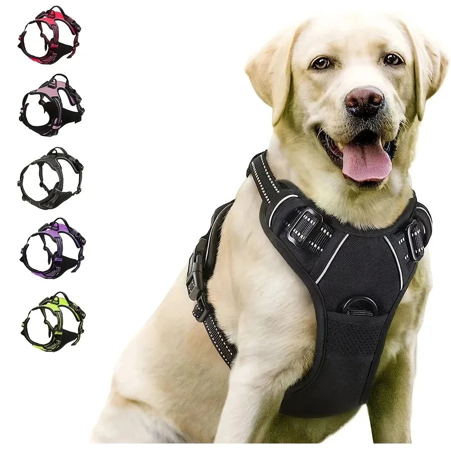Dog Leather Harness Vests