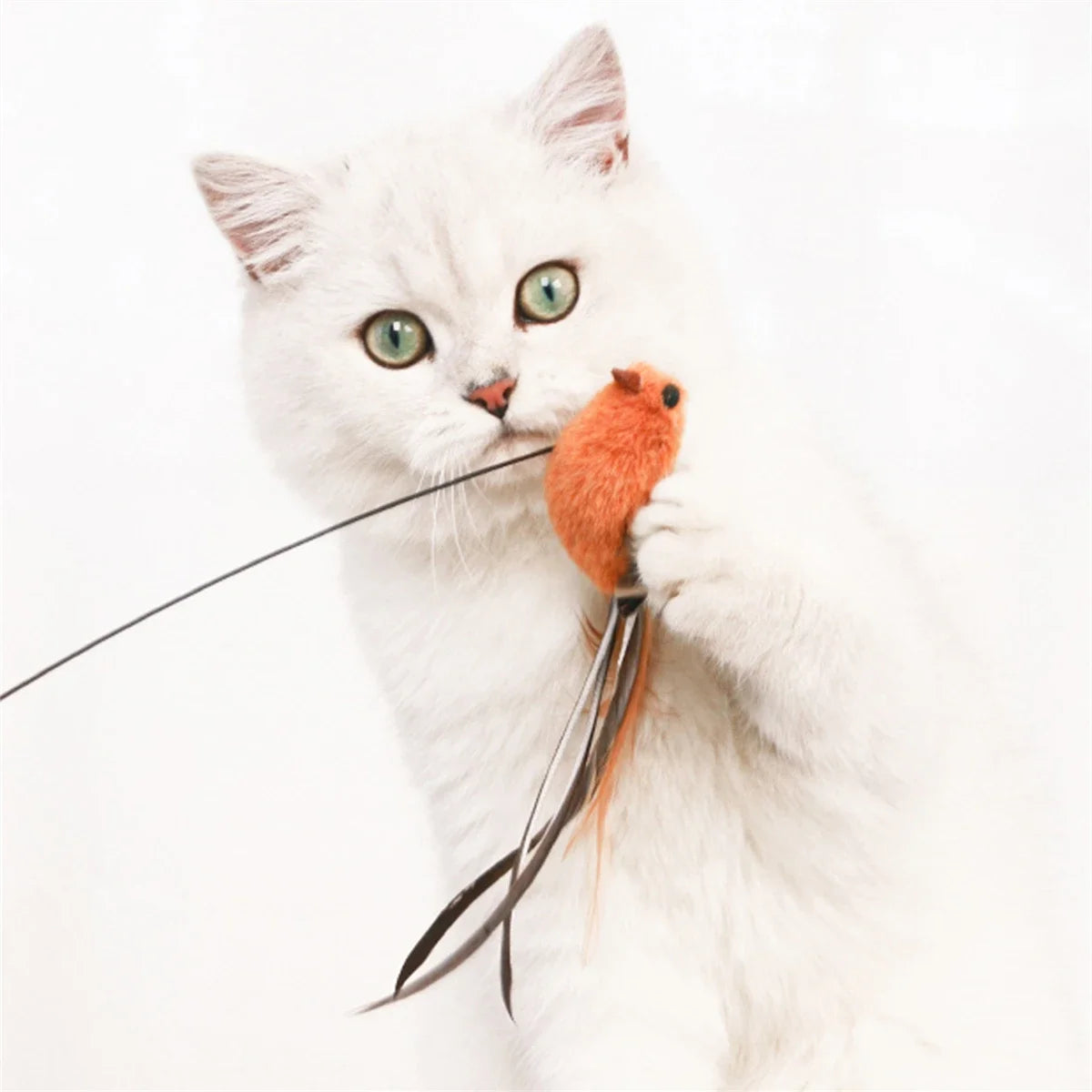 Bite-Resistant Suction Cat Teaser Wand