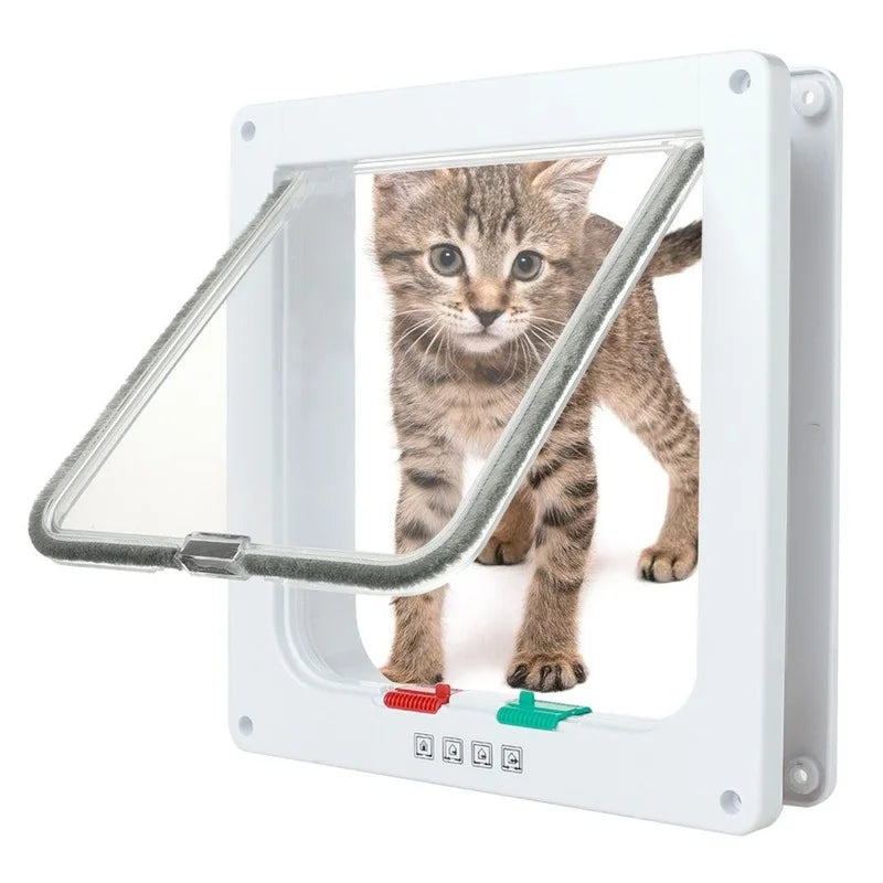 Cat Flap Door with 4 Way Lock