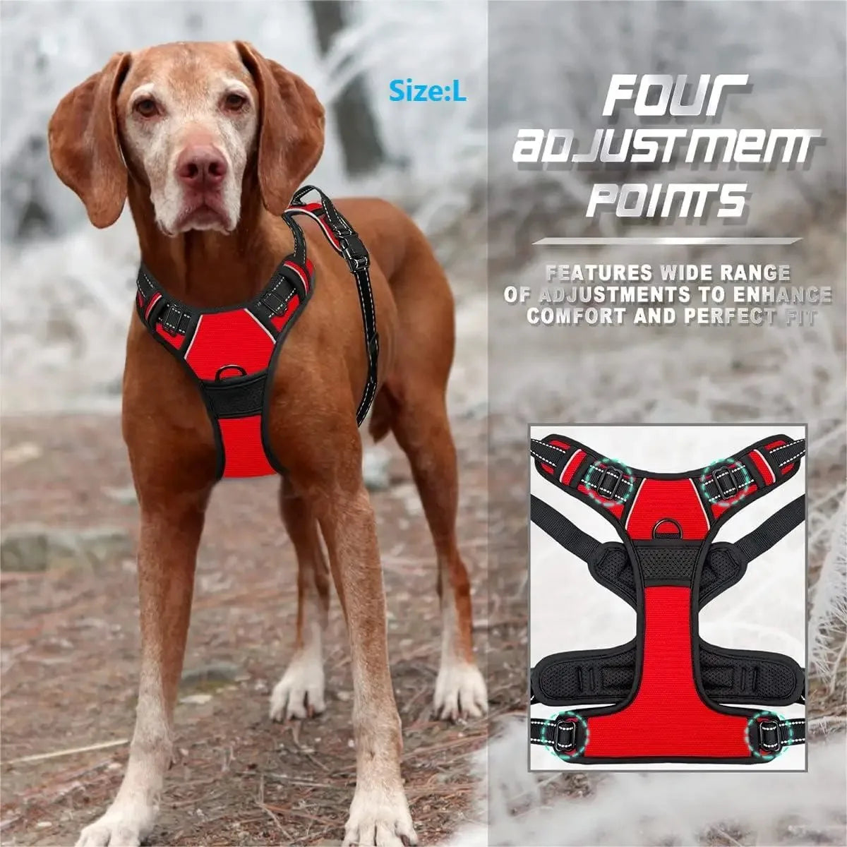 Dog Leather Harness Vests